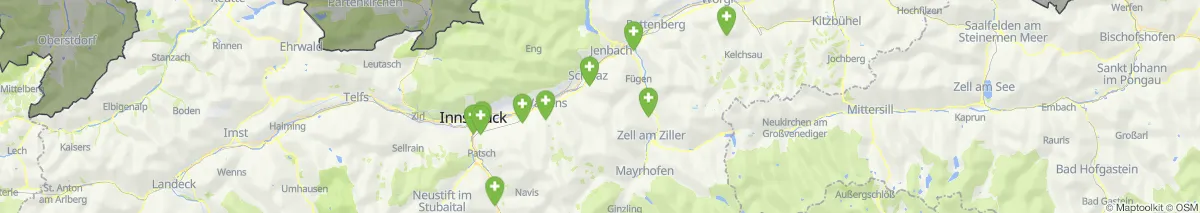 Kartenansicht für Apotheken-Notdienste in der Nähe von Schwaz (Gemeinde, Tirol) (101)